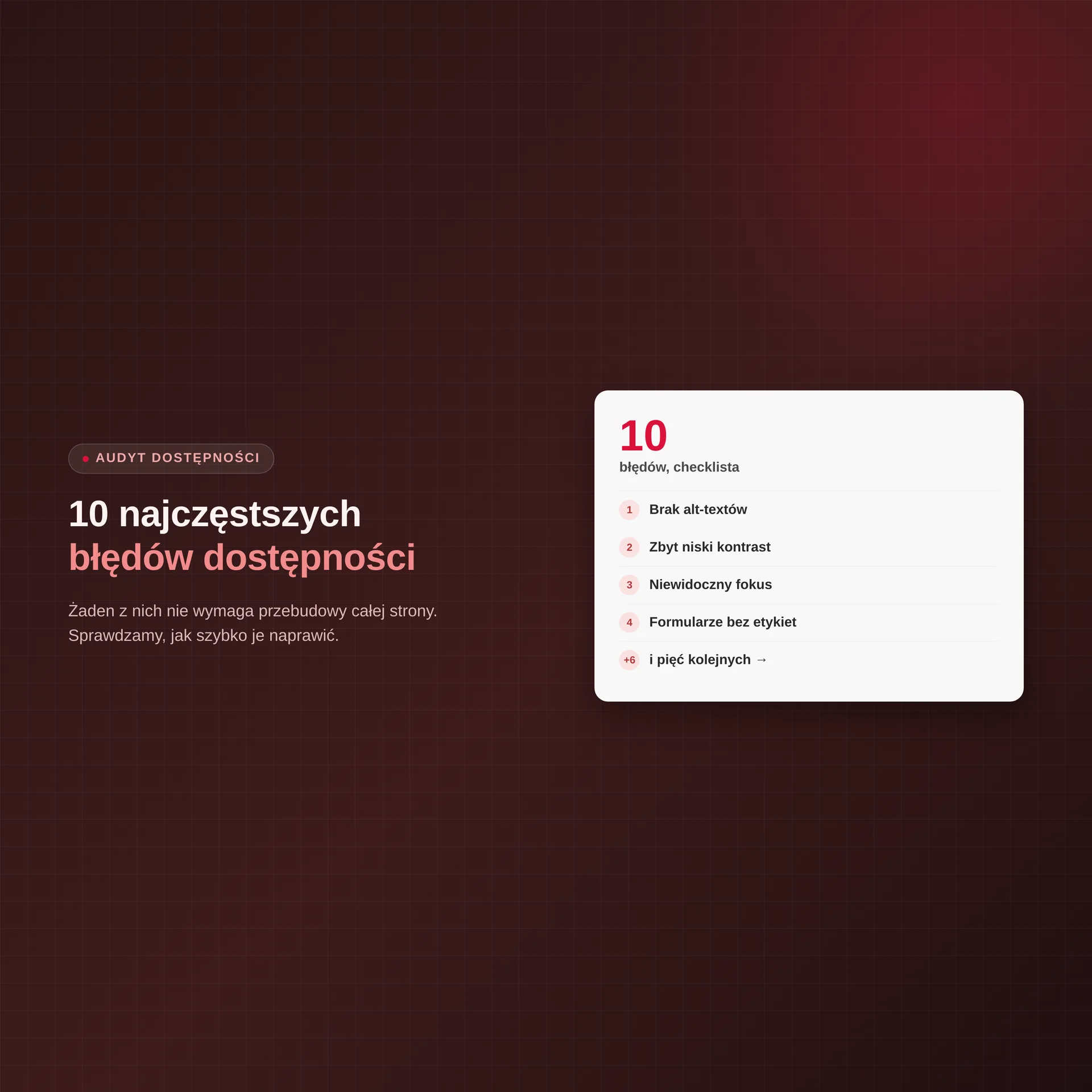 10 najczęstszych błędów dostępności cyfrowej (i jak je naprawić)