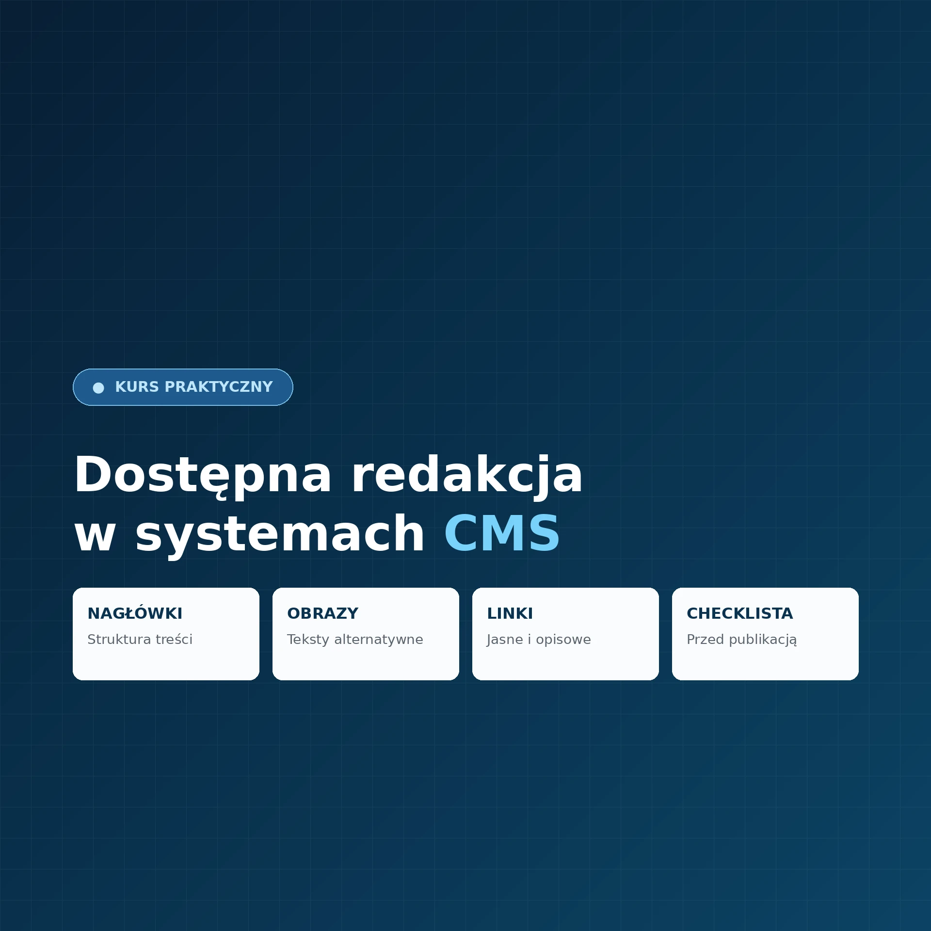 Dostępna redakcja w systemach CMS